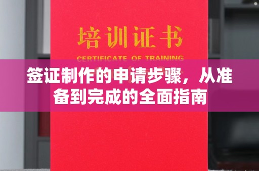 全南签证制作的申请步骤，从准备到完成的全面指南